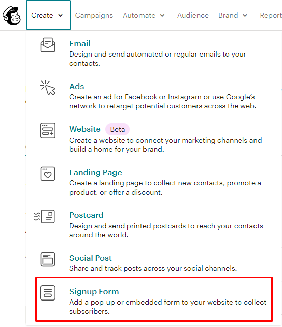 How To Add Mailchimp Newsletter Signup Form Unicart Support Center