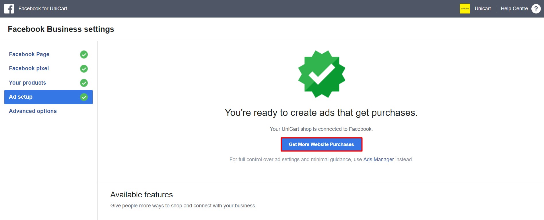 Facebook Business Extension